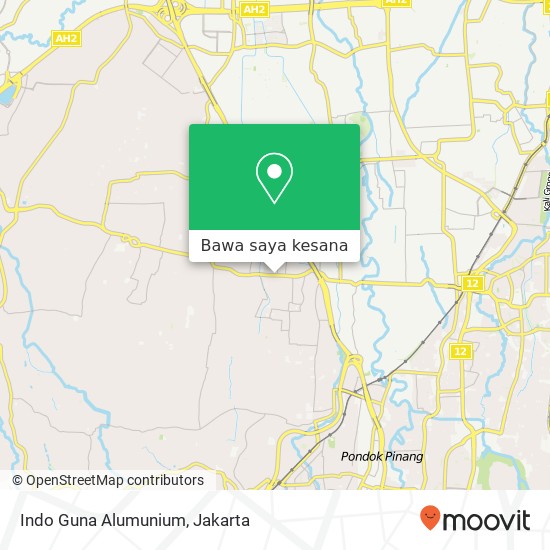 Peta Indo Guna Alumunium, Jalan Ciledug Raya