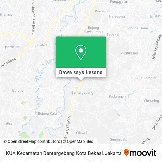 Peta KUA Kecamatan Bantargebang Kota Bekasi