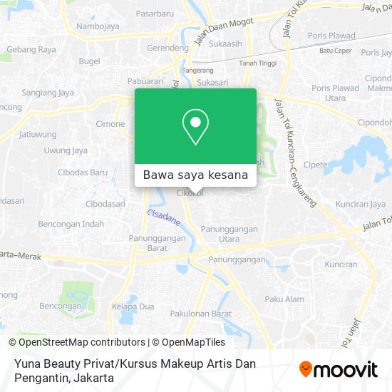 Peta Yuna Beauty Privat / Kursus Makeup Artis Dan Pengantin