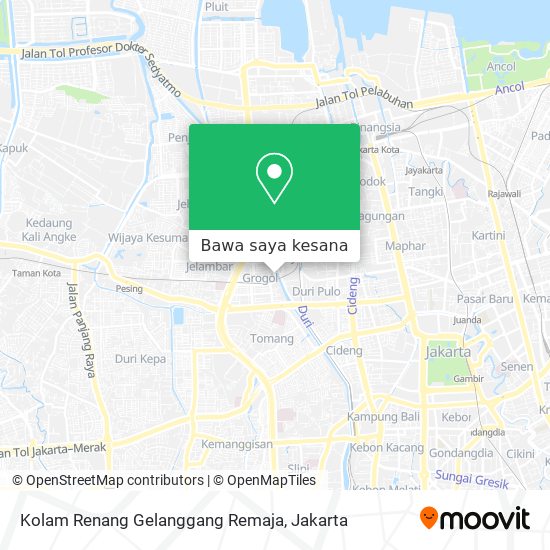 Peta Kolam Renang Gelanggang Remaja