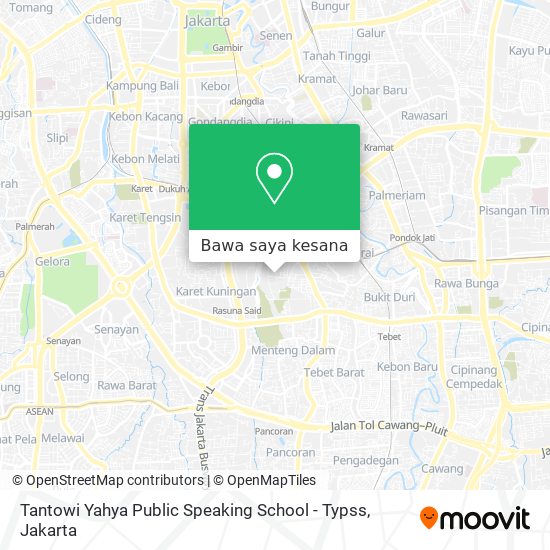 Peta Tantowi Yahya Public Speaking School - Typss