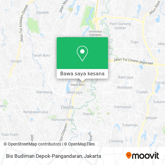 Peta Bis Budiman Depok-Pangandaran