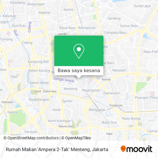 Peta Rumah Makan 'Ampera 2-Tak' Menteng