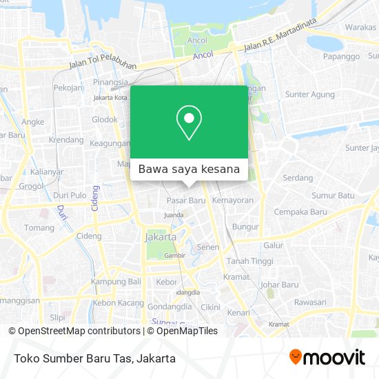 Peta Toko Sumber Baru Tas