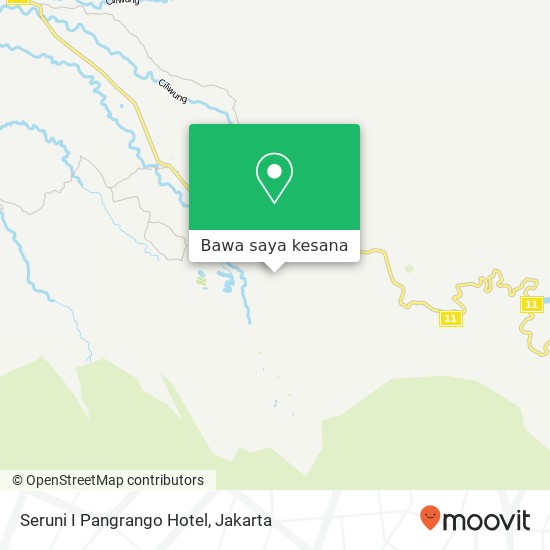 Peta Seruni I Pangrango Hotel, Cisarua