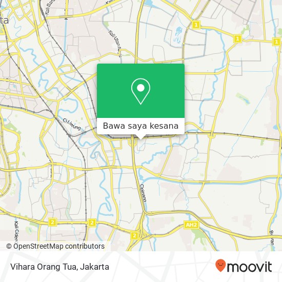 Peta Vihara Orang Tua, Jalan Bekasi Timur 5 Jatinegara