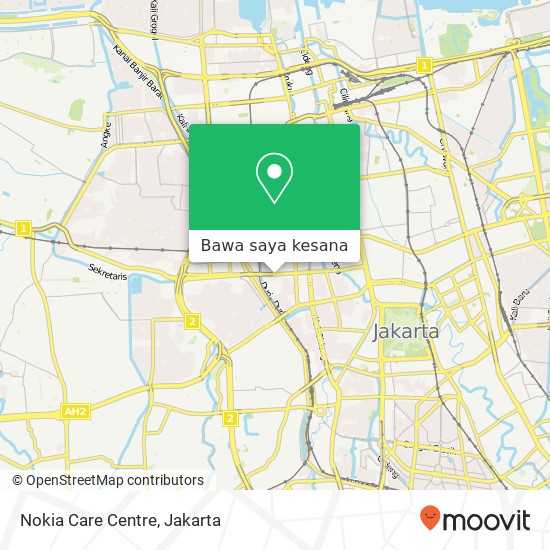 Peta Nokia Care Centre, Jalan KH. Hasyim Ashari