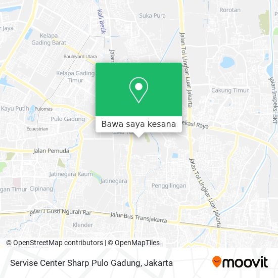 Peta Servise Center Sharp Pulo Gadung