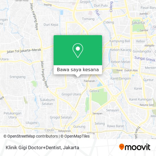 Peta Klinik Gigi Doctor+Dentist