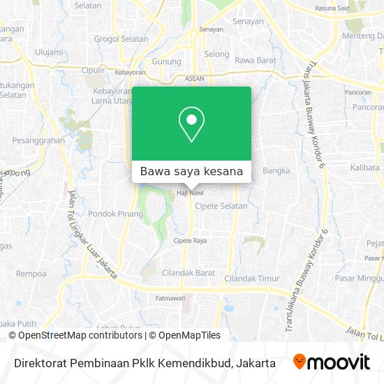 Peta Direktorat Pembinaan Pklk Kemendikbud