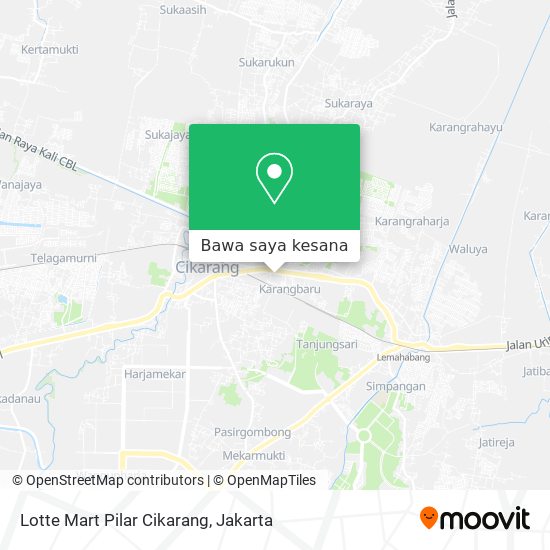 Peta Lotte Mart Pilar Cikarang