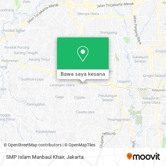 Peta SMP Islam Manbaul Khair