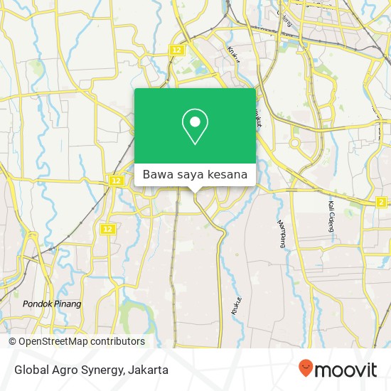 Peta Global Agro Synergy, Jalan Sultan Hasanudin