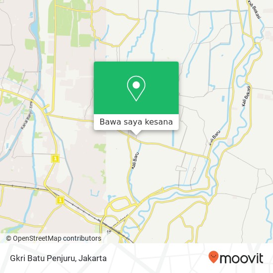 Peta Gkri Batu Penjuru, Jalan Alinda 2 Bekasi Utara