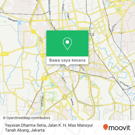Peta Yayasan Dharma Setia, Jalan K. H. Mas Mansyur Tanah Abang