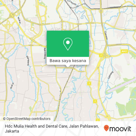 Peta Hdc Mulia Health and Dental Care, Jalan Pahlawan