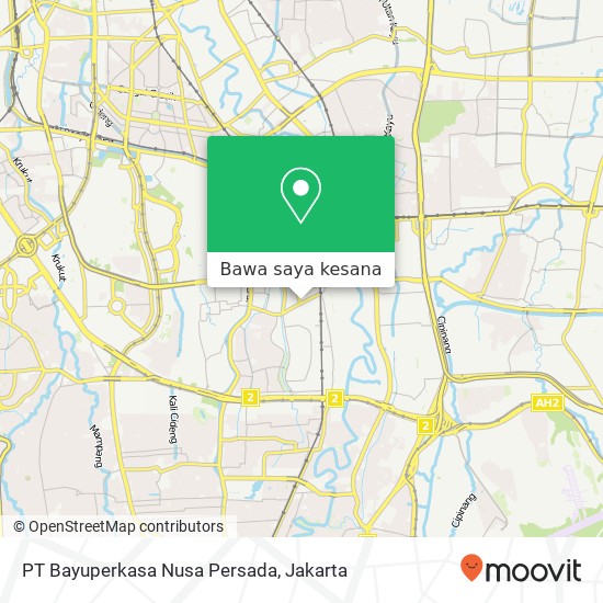 Peta PT Bayuperkasa Nusa Persada, Jalan Tebet Raya Tebet