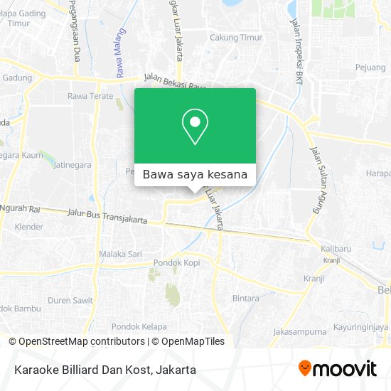 Peta Karaoke Billiard Dan Kost