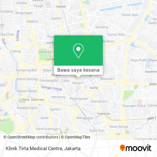 Peta Klinik Tirta Medical Centre