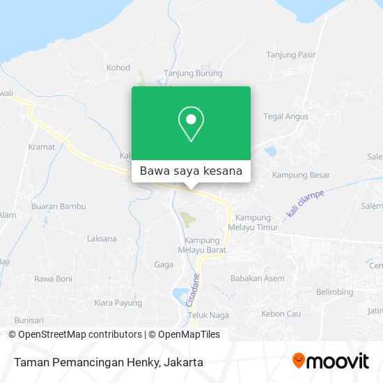 Peta Taman Pemancingan Henky