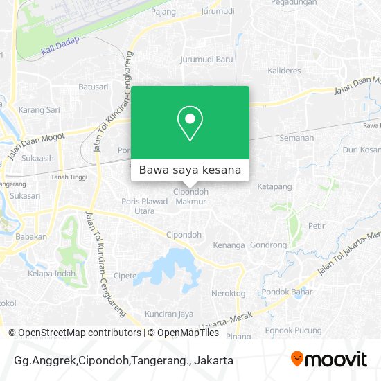 Peta Gg.Anggrek,Cipondoh,Tangerang.