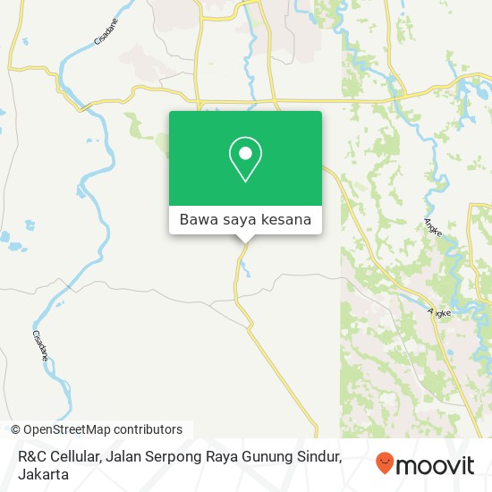 Peta R&C Cellular, Jalan Serpong Raya Gunung Sindur