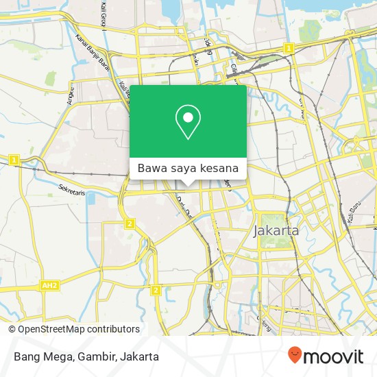 Peta Bang Mega, Gambir
