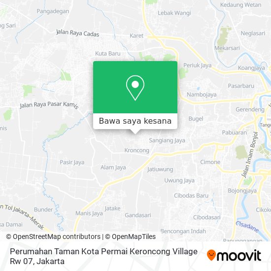 Peta Perumahan Taman Kota Permai Keroncong Village Rw 07