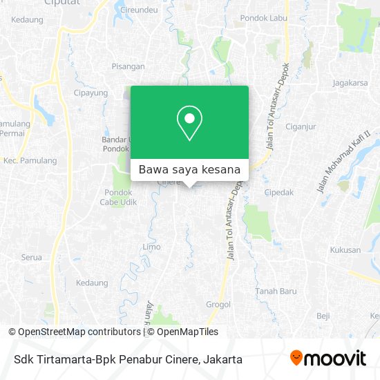 Peta Sdk Tirtamarta-Bpk Penabur Cinere