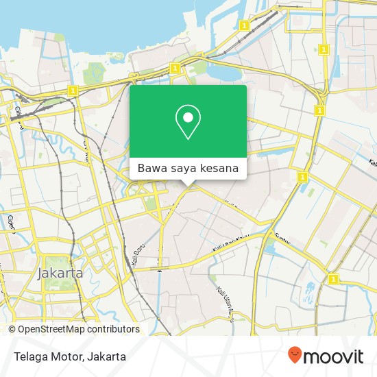 Peta Telaga Motor, Jalan Dakota Raya