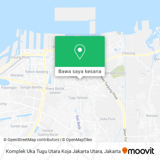 Peta Komplek Uka Tugu Utara Koja Jakarta Utara