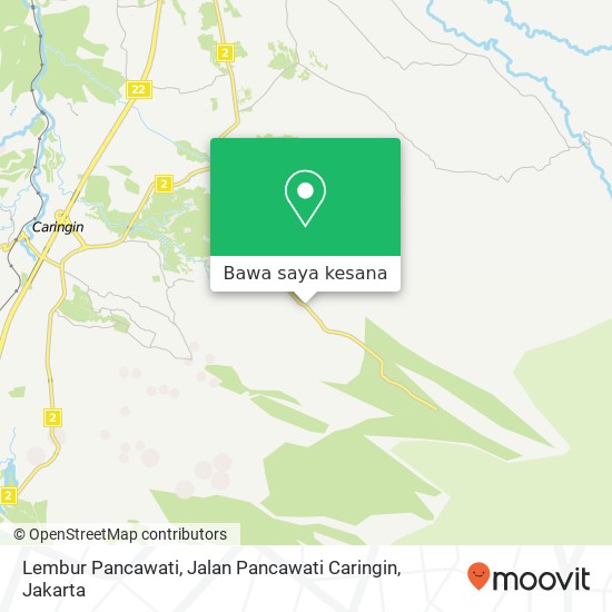 Peta Lembur Pancawati, Jalan Pancawati Caringin