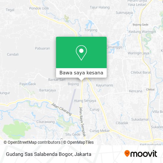 Peta Gudang Sas Salabenda Bogor