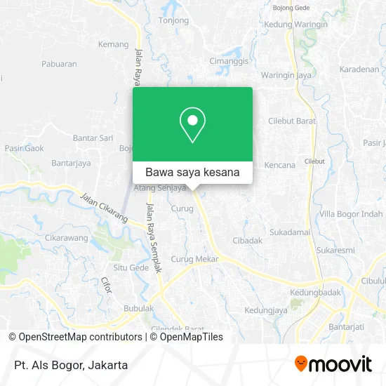 Peta Pt. Als Bogor