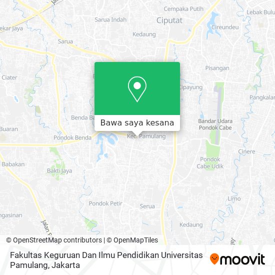 Peta Fakultas Keguruan Dan Ilmu Pendidikan Universitas Pamulang