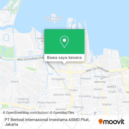 Peta PT Bentoel Internasional Investama ASMO Pluit