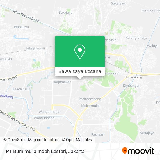 Peta PT Bumimulia Indah Lestari