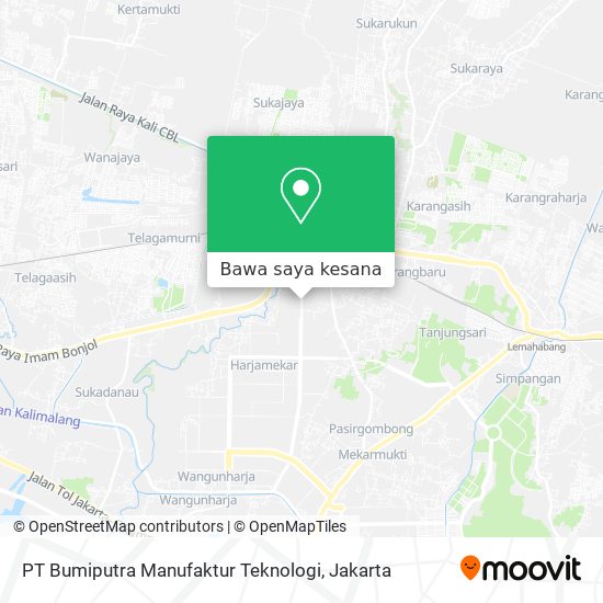 Peta PT Bumiputra Manufaktur Teknologi