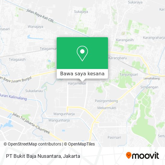 Peta PT Bukit Baja Nusantara