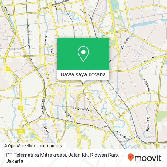 Peta PT Telematika Mitrakreasi, Jalan Kh. Ridwan Rais