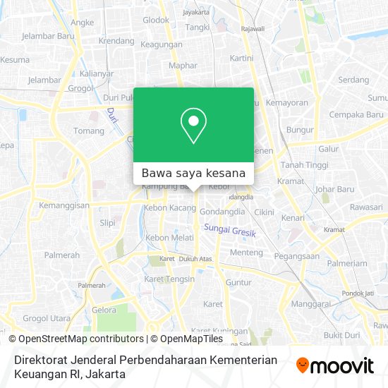 Peta Direktorat Jenderal Perbendaharaan Kementerian Keuangan RI