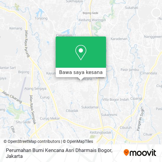 Peta Perumahan Bumi Kencana Asri Dharmais Bogor