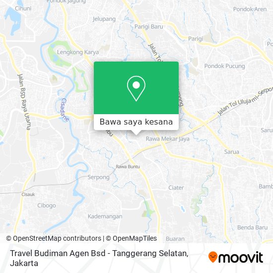 Peta Travel Budiman Agen Bsd - Tanggerang Selatan