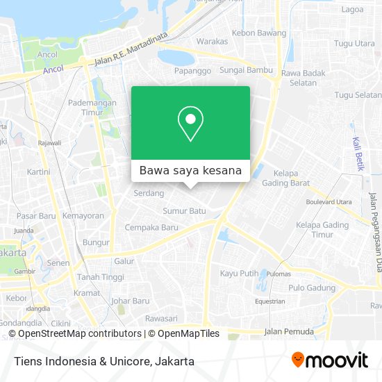 Peta Tiens Indonesia & Unicore