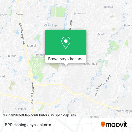 Peta BPR Hosing Jaya