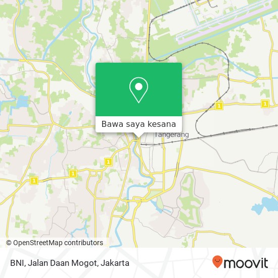 Peta BNI, Jalan Daan Mogot