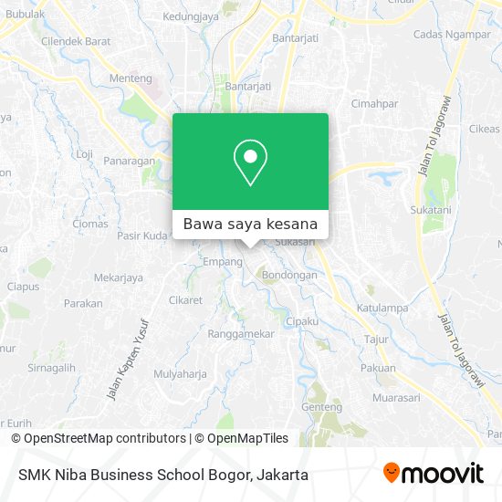 Peta SMK Niba Business School Bogor