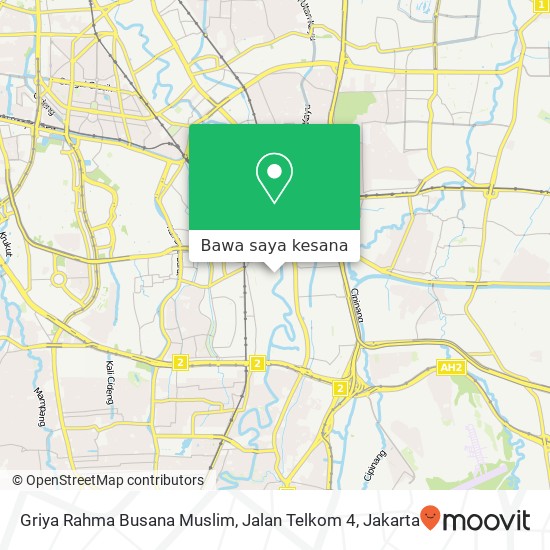 Peta Griya Rahma Busana Muslim, Jalan Telkom 4