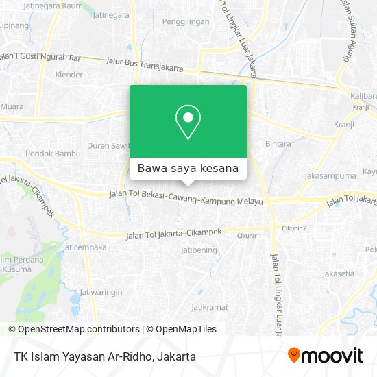Peta TK Islam Yayasan Ar-Ridho