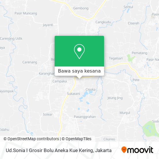 Peta Ud.Sonia I Grosir Bolu Aneka Kue Kering